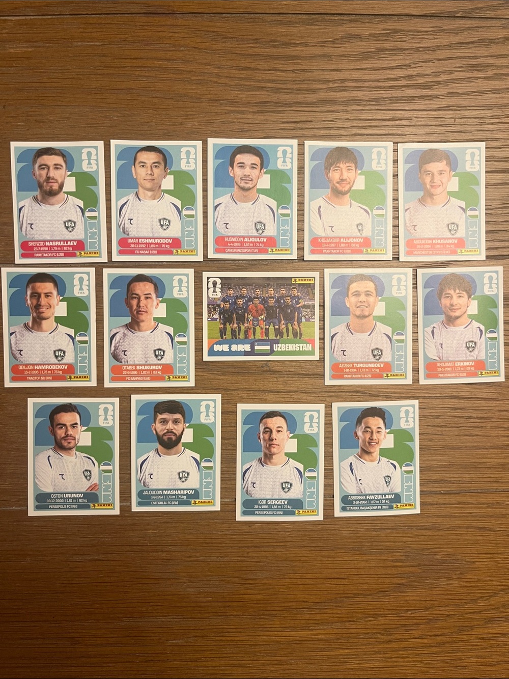 Panini FIFA Stickers -UZB